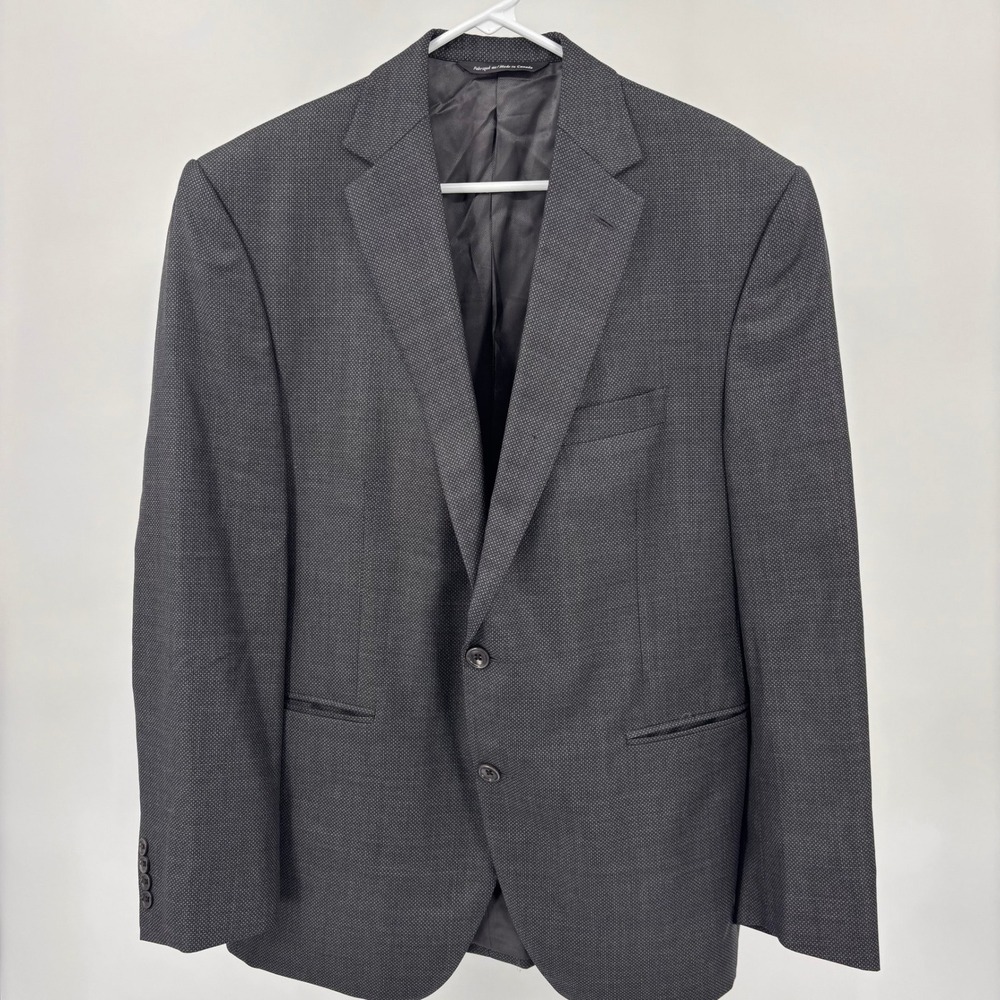 Coppley Blazer Men 42R Charcoal Grey Excellent Reda Super 130s Wool Canada